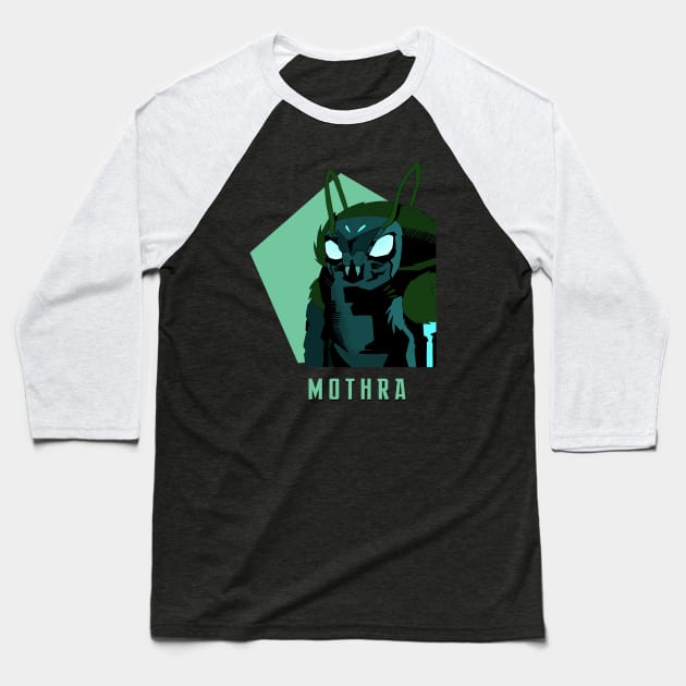 The Queen: Mothra! Baseball T-Shirt by sketchart